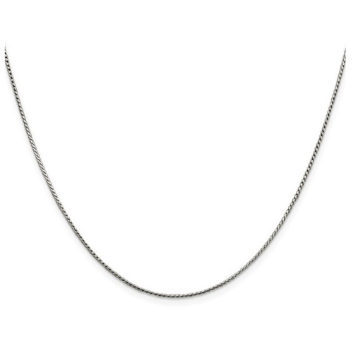 GEM AND HARMONY  24 Inch Sterling Round Franco Chain In (1.00Mm) In Silver