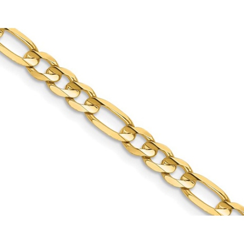Figaro Chain Necklace in 14K Yellow Gold 18 Inches
