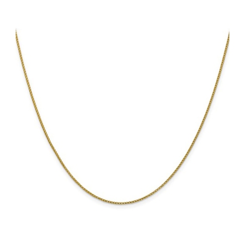 GEM AND HARMONY  18 Inch 14 Karat Gold Diamond-Cut Franco Chain In (1.00Mm) In Yellow