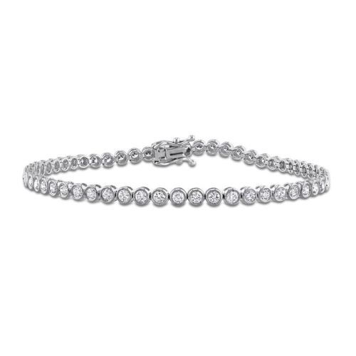 GEM AND HARMONY  2.00 Carat (Ctw Vs1-Vs2, G-H) Lab-Grown Diamond Tennis Bracelet In 14K Gold (7.25 Inches) In White