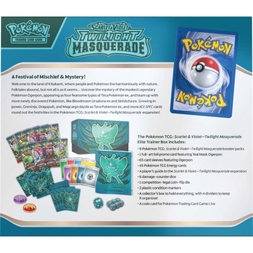 Pokemon USA Pokemon Trading Card Game: Scarlet & Violet Twilight Masquerade Elite Trainer Box - Ogerpon&nbsp;(Not for sale until May 24, 2024)