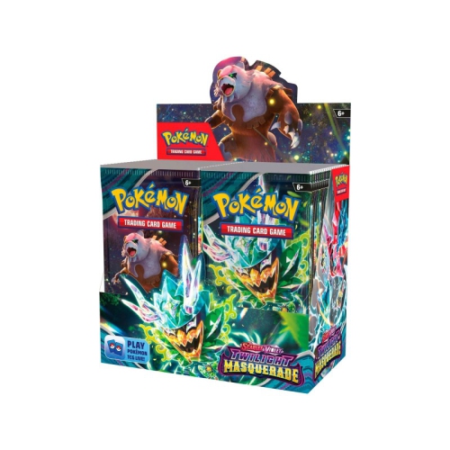 Pokemon USA Pokemon Trading Card Game: Scarlet & Violet Twilight Masquerade Booster Box (Not for sale until May 24, 2024) 36 packs per box, 10