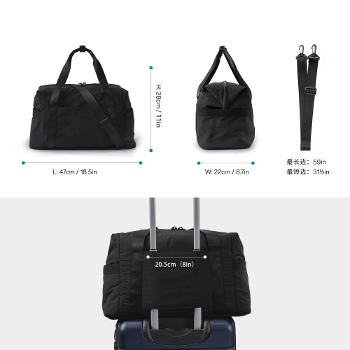Bagsmart Zoraesque Duffel Black