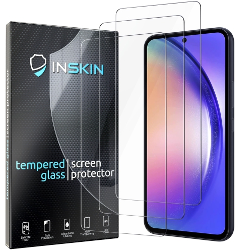 Inskin Tempered Glass Screen Protector for Samsung Galaxy A54 5G SM-A546 6.4 inch – 3-Pack, Case-Friendly
