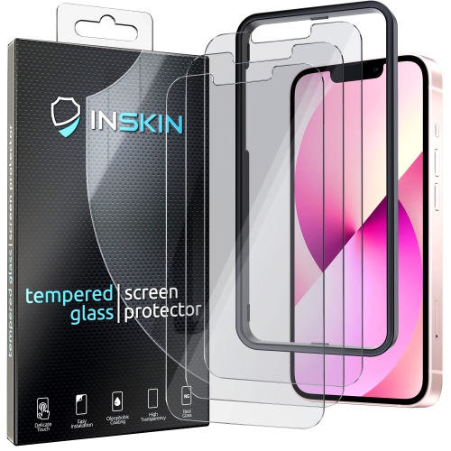 INSKIN  Privacy Screen Protector for Iphone 14 Plus/13 Pro Max 6.7 Inch - 3-Pack, Anti Spy Tempered Glass, Case Friendly