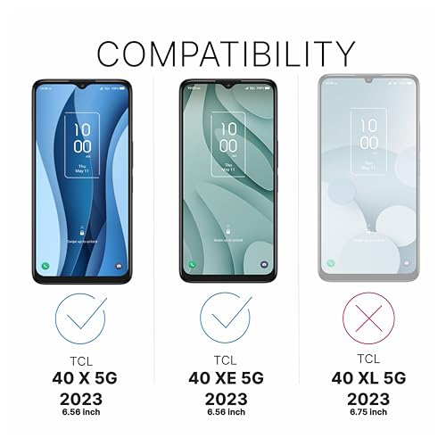 Inskin Tempered Glass Screen Protector for TCL 40 XE 5G / TCL 40 X 5G 6.56 inch [2023] – 3-Pack, Ultra HD, Advanced Anti Fingerprint Plasma Coating,
