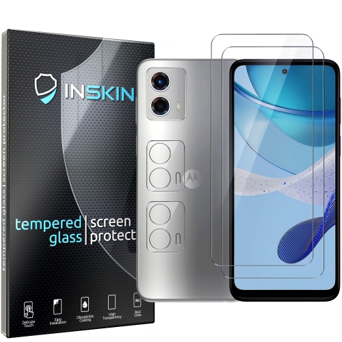 INSKIN  Screen And Camera Lens Protector for Motorola Moto G 5G 6.5 Inch - 2+2-Pack, Tempered Glass, Uhd Clear