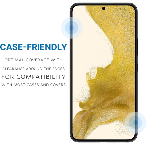 Inskin Screen Protector for Samsung Galaxy S22 Plus 5G - 2+2 Tempered Glass for Screen & Camera Lens, Auto-Align Installation, Plasma Coating, Fits