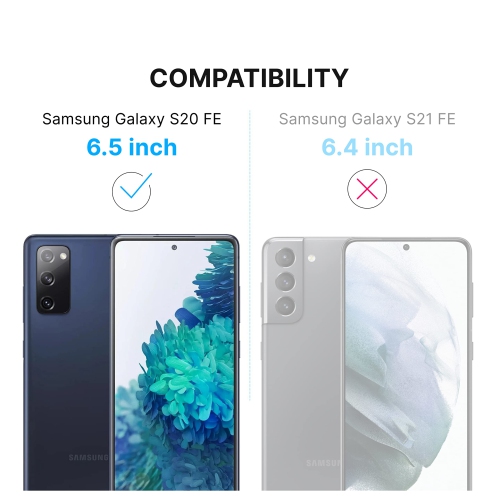 Inskin Screen Protector for Samsung Galaxy S20 FE 6.5" - 3-Pack, Tempered Glass, Auto-Alignment, Fingerprint Fri