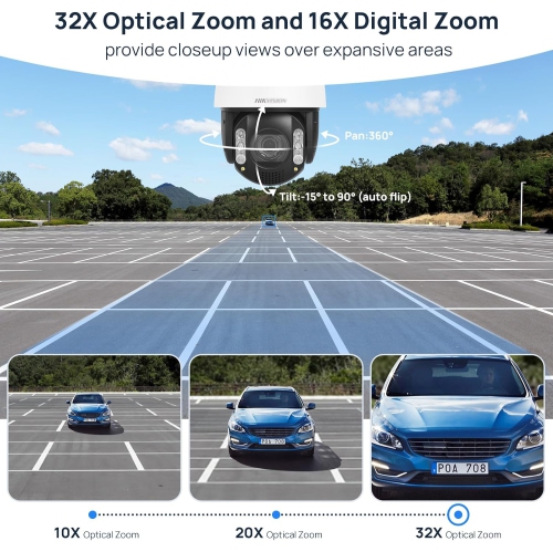Godanicam 4MP 7-inch 32X Network IR PTZ Outdoor Dome Camera DS-2DE7A432IW-AEB(T5),Powered by DarkFighter,Up to 100m IR Range