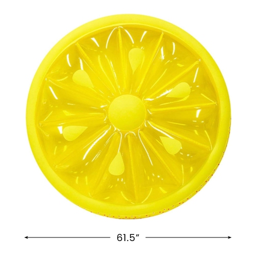 Water Sports Inflatable Lemon Fruit Slice Swimming Pool Lounger Raft