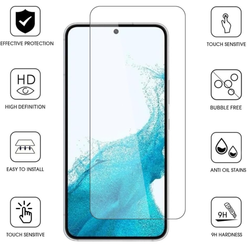 TopSave – Protecteur d’écran [1 pièces] pour Google Pixel 8&nbsp;A 6,1 po en verre trempé, dureté 9H, compatible avec les étuis, film HD transparent