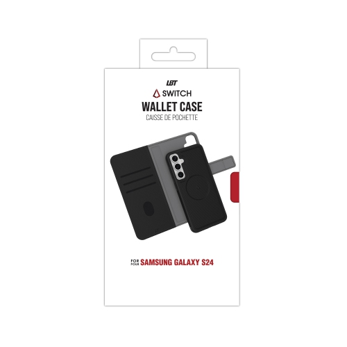 Image 1 de 1.. Étui folio portefeuille 2-en-1 Switch de LBT pour Galaxy S24 de Samsung