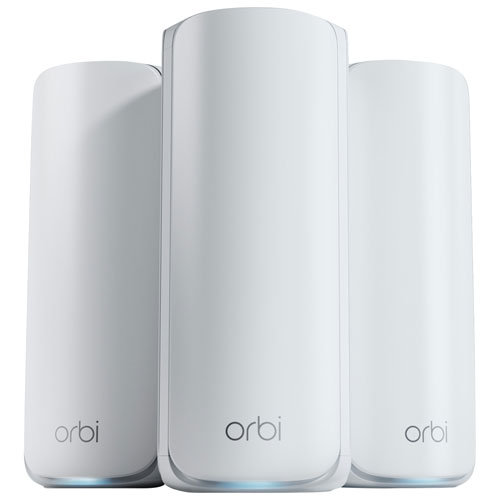 NETGEAR Orbi 11Gbps Whole Home Mesh WiFi 7 Tri-band 770 Series System - 3 Pack