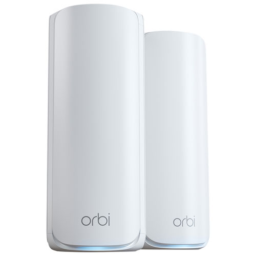 NETGEAR Orbi 11Gbps Whole Home Mesh WiFi 7 Tri-band 770 Series System - 2 Pack