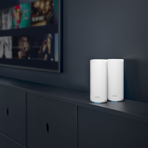 NETGEAR Orbi 11Gbps Whole Home Mesh WiFi 7 Tri-band 770 Series System - 2 Pack
