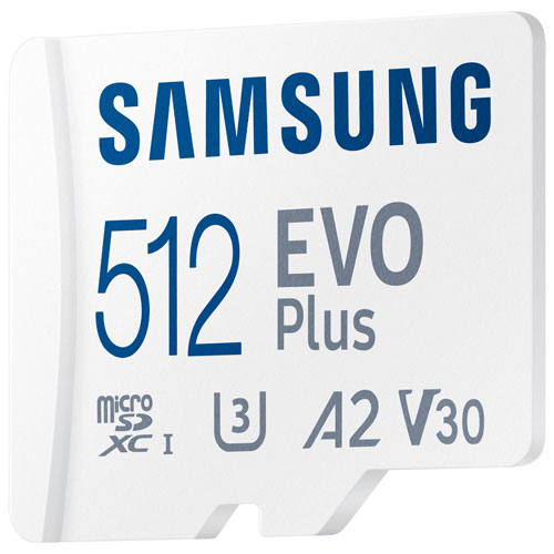 Carte mémoire microSD 160 Mo/s 512 Go EVO Plus de Samsung