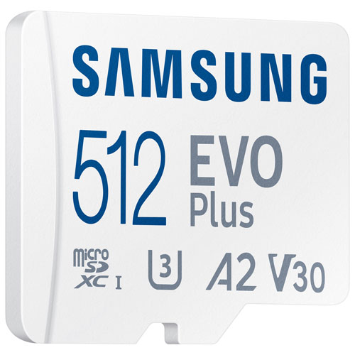 Carte mémoire microSD 160 Mo/s 512 Go EVO Plus de Samsung