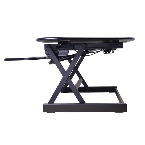 Rocelco CADR-46-ACUSB Corner Adjustable Height Desk Riser 46" w/ Extended Vertical Range