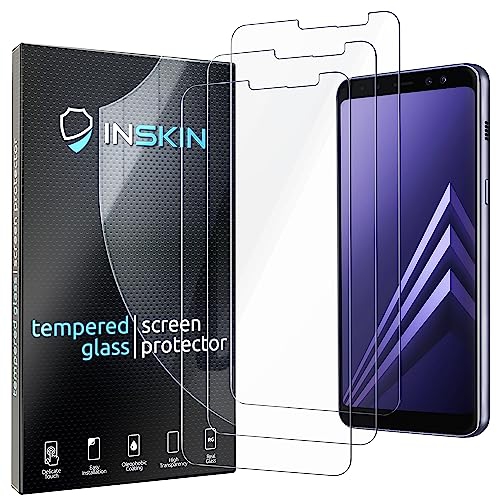 Image 1 of 6.. Inskin Tempered Glass Screen Protector for Samsung Galaxy A8 5.6 inch A530 Series [2018] – 3-Pack, Ultra HD, Advanced Anti Fingerprint Plasma