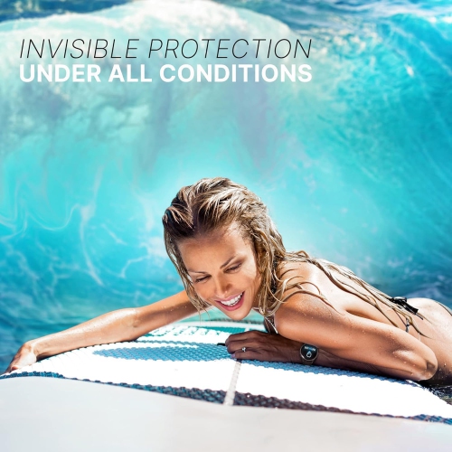 Inskin Screen Protector for Samsung Galaxy Watch 6 Classic 43mm – 3-Pack, Tempered Glass, Ultra HD, Easy Suction Cup Installation, Plasma Coating,