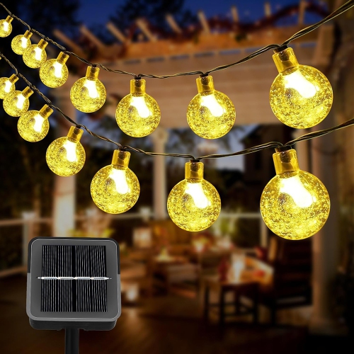 AXGEAR  Solar Led String Light Outdoor Waterproof Garden Patio Christmas Decoration 23Ft