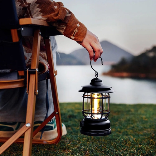 axGear Camping Lantern LED Tent Light with Hook Dimmer Switch Retro Lamp Outdoor Home