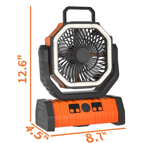 axGear Camping Fan LED Rechargable Power Bank Tent Light Outdoor Portable Remote