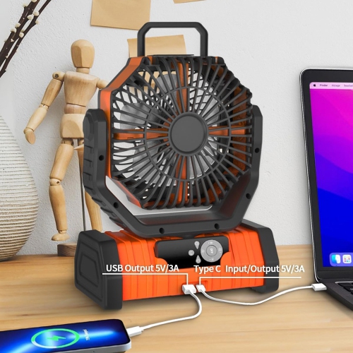 axGear Camping Fan LED Rechargable Power Bank Tent Light Outdoor Portable Remote