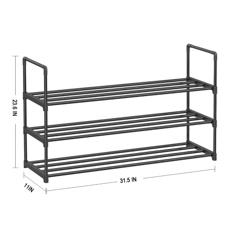 axGear Shoe Rack Organizer Adjustable Expandable Storage Shelf Free Standing