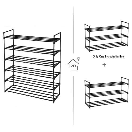 axGear Shoe Rack Organizer Adjustable Expandable Storage Shelf Free Standing