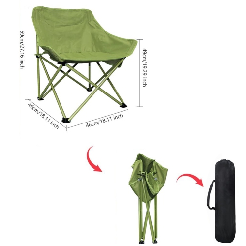 axGear Camping Chair Folding Moon Chairs Ergonomic Comfy Camping Chair Portable