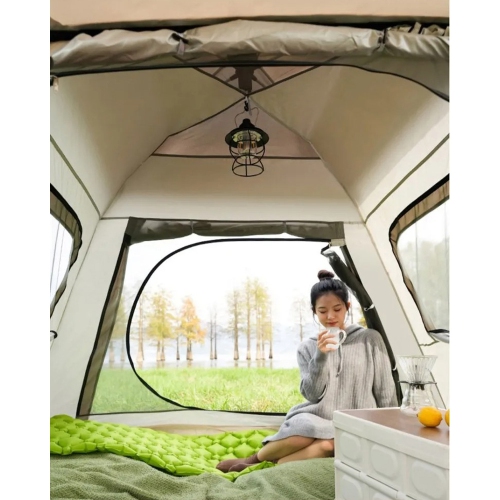 axGear Camping Tent Tarp Canopy Water Resistant Windproof 4-6 People Easy Setup Pop Up