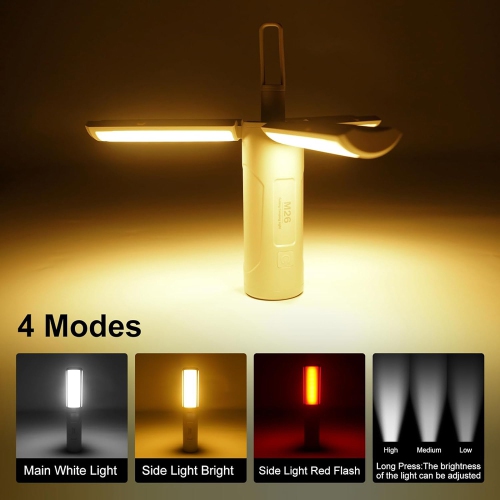 axGear Lantern Flashlight LED Camping Tent Light Foldable Power Bank Water Resistant