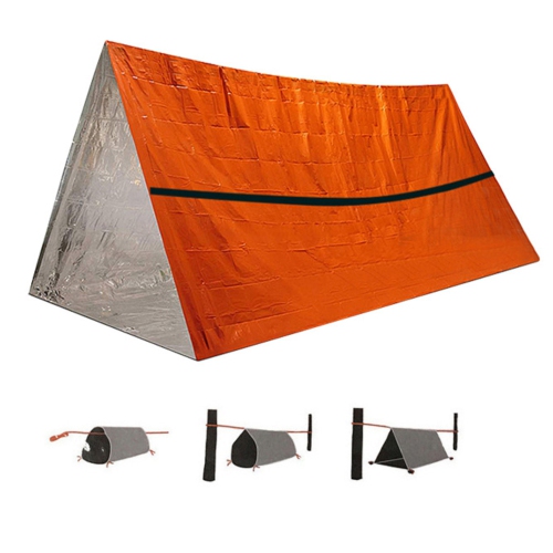 Ensemble de survie avec couverture d'urgence d'axGear, équipement de camping de randonnée pour l'extérieur, avec espace en bisens