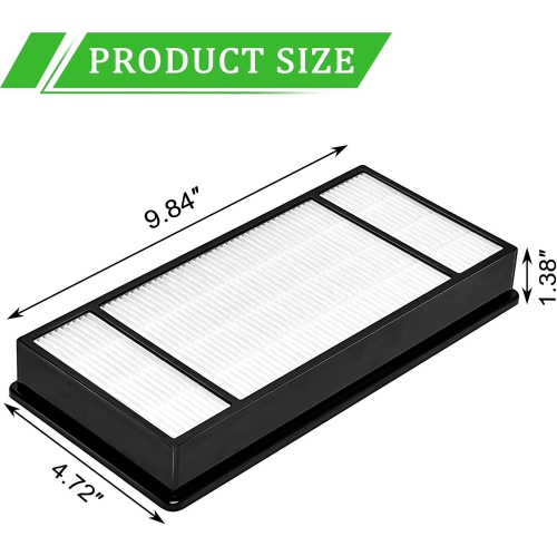 4 HEPA Replacement Filter H and 8 Carbon Pre Filter B Compatible with Honeywell Air Purifiers HRF-H1 HRF-H2, and with Honeywell HPA050, HPA060,