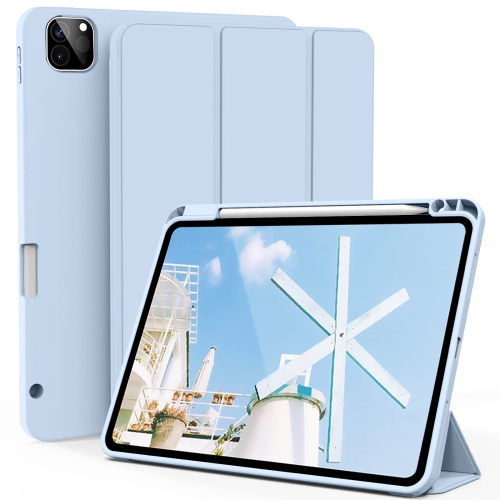 Image 1 de 6.. iPad – Étui M2 de 13 po 2024/iPad Pro de 12,9 po 6th/5th/4th génération avec porte-stylet, étui arrière mince en TPUR souple pour tablette, étui