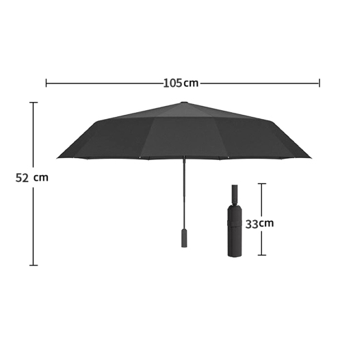 Parapluie automatique anti-UV Sun Rain 3 pliable compact et résistant au vent d'axGear