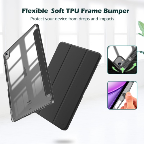 iPad Air 13 Inch Case with Pencil Holder 2024 M2 & iPad Pro 12.9 2022 6th/2021 5th/2020 4th/2018 3rd Case, 2024 iPad Air 13 Cover, 13" iPad Air Smart