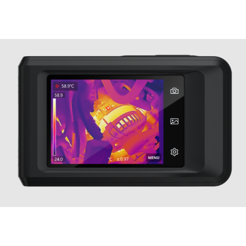 Remis à neuf - caméra d'imagerie thermique à résolution infrarouge 192 x 144 avec caméra visuelle 8&nbsp;Mpx, 25&nbsp;Hz, Wi-Fi, imageur thermique à