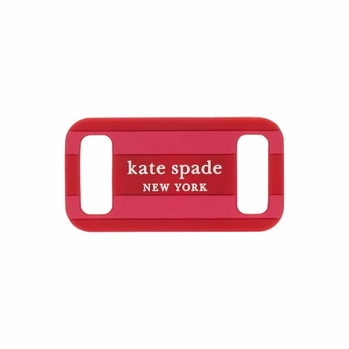 KATE SPADE  Airtag Dog Collar Holder Seaside Stripe In Multicolor