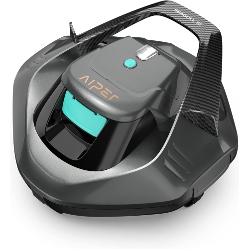 AIPER Seagull SE Cordless Robotic Pool Cleaner, Pool Vacuum Lasts 90 Mins, LED Indicator, Self-Parking, for Flat Above-Ground Pools up to 33 Feet -