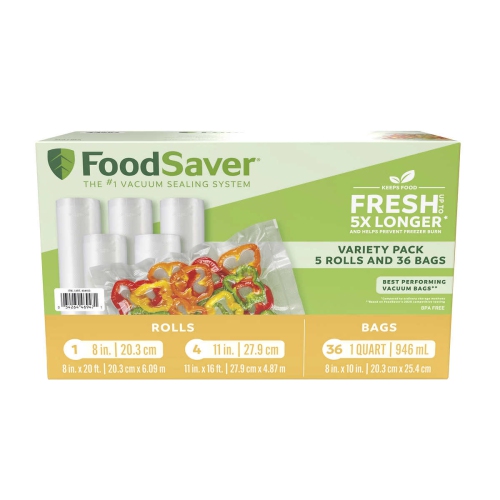 Emballage combiné de rouleaux et de sacs de Foodsaver