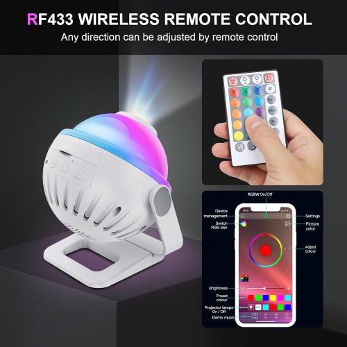 Trendylis Smart Galaxy Projector for bedroom | Replaceable Optical Film Discs | High-definition