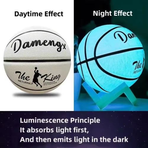 Dameng Luminous Basketball PU Soft Leather Outdoor Wear-resistant And Non-slip