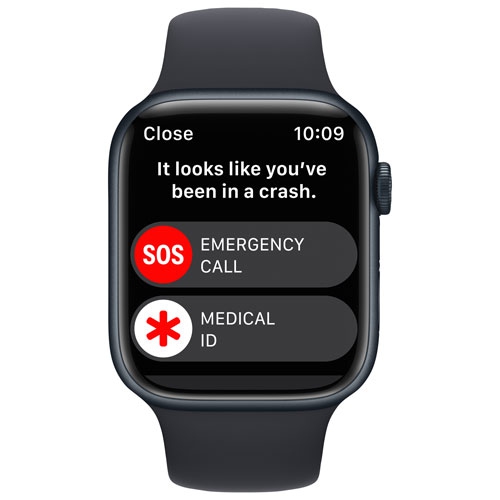 Apple Watch Series 8 (GPS) 45mm Midnight Aluminum Case with Midnight Sport Band - Small / Medium by APPLE - Refurbished condition - Image 2