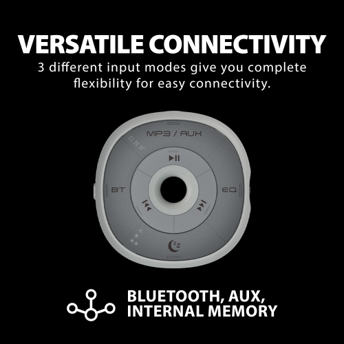 Avantree Slumber - Pillow Speaker for Sleeping, Private Audio with Built-in White Noise, Bluetooth & AUX Support, Volume Control, Sleep Timer, Charge