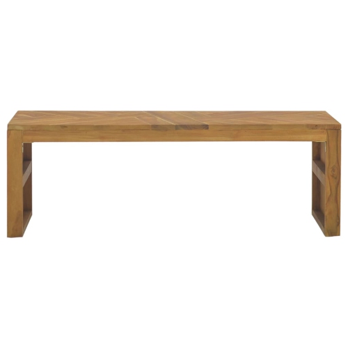 vidaXL TV Stand 43.3"x13.8"x14.2" Solid Teak Wood