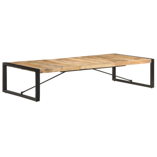 Image 1 of 10.. vidaXL Coffee Table 180x90x40 cm Rough Mango Wood