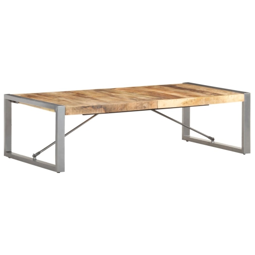 vidaXL Coffee Table 140x70x40 cm Rough Mango Wood